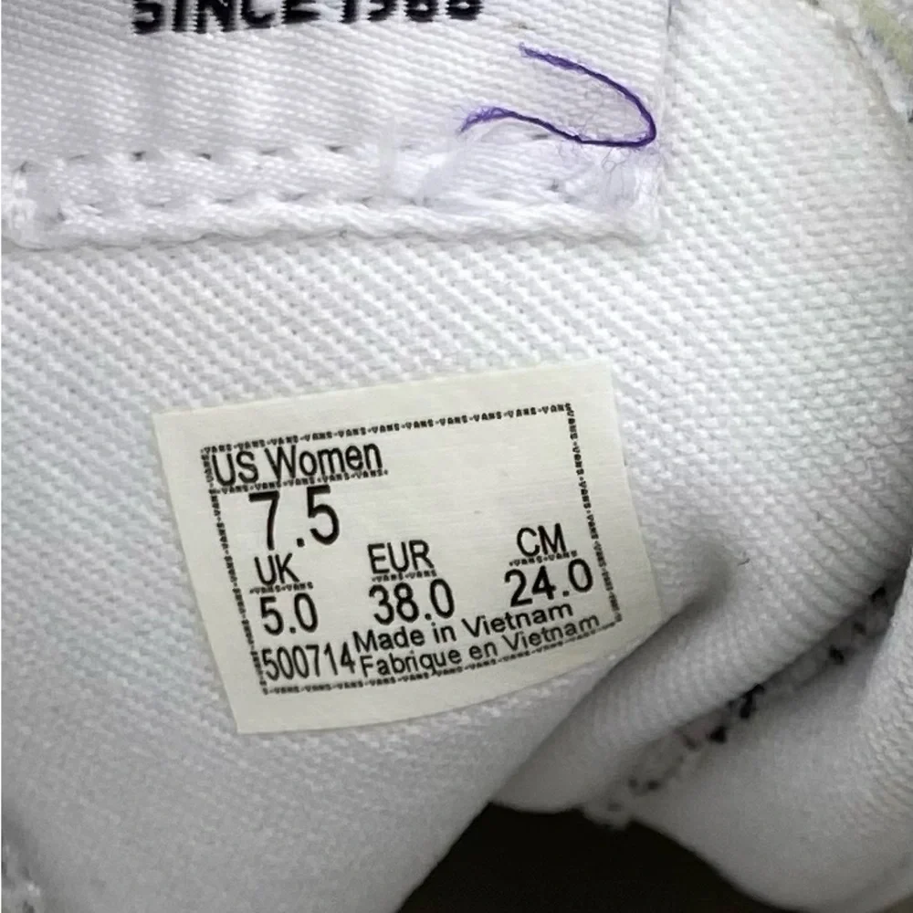 Vans Women’s Sk8-Hi Platform White Gum Sole High Top Skate Sneakers Shoes 7.5 - Picture 11 of 15